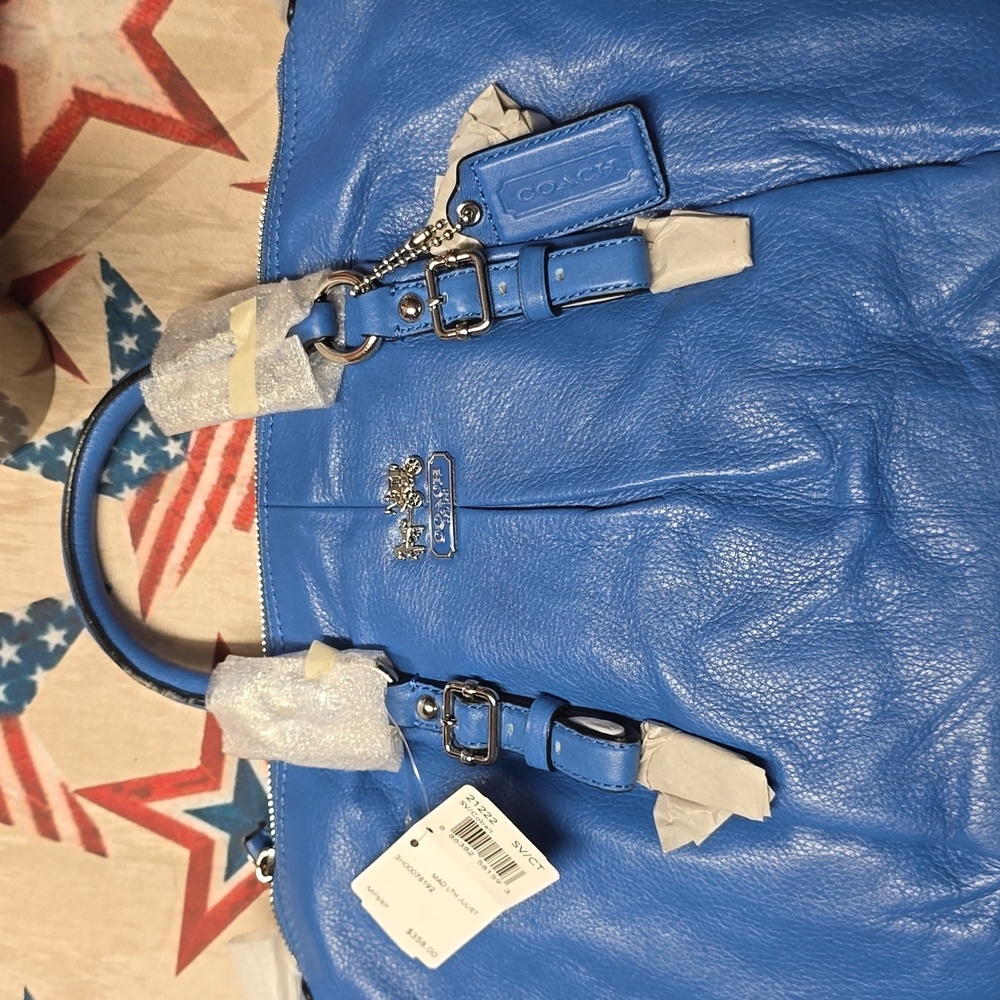 Coach Blue Leather Women's Bag - Picture 8 of 8